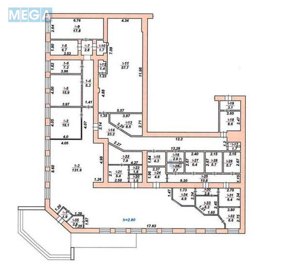 Продаж комерційної нерухомості, 401,20&nbsp;кв.м, под офис, <a class="location-link" href="/zhitomir/" title="Недвижимость Житомир">Житомир</a>, <a class="location-link" href="/zhitomir/bogunskij/" title="Недвижимость Богунський район">Богунський р-н</a>, Небесної Сотні, 41 (изображение 14)