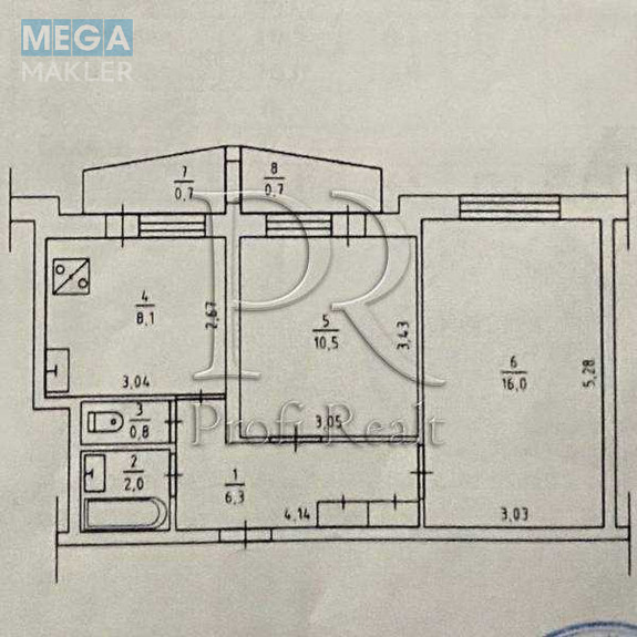 Продаж 2 кімнатної квартири (46/26/8), 8 пов. 16 пов. будинку, <a class="location-link" href="/kiev/" title="Недвижимость Київ">Київ</a>, <a class="location-link" href="/kiev/svyatoshinskij/" title="Недвижимость Святошинський район">Святошинський р-н</a>, Чистяківська вулиця, 15 (изображение 21)