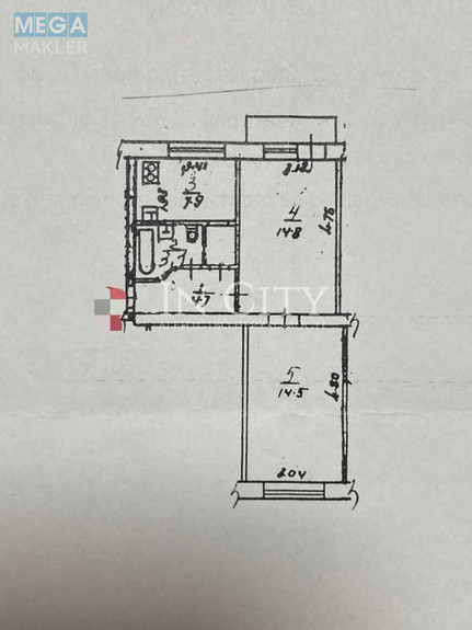 Продаж 2 кімнатної квартири (45,5/29,3/7,9), 3 пов. 5 пов. будинку, <a class="location-link" href="/kiev/" title="Недвижимость Київ">Київ</a>, <a class="location-link" href="/kiev/svyatoshinskij/" title="Недвижимость Святошинський район">Святошинський р-н</a>, Академика Доброхотова ул., 10 (изображение 19)