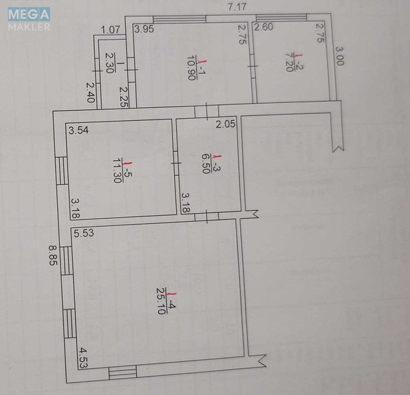 Продаж дома, 1&nbsp; поверх, 63&nbsp;кв.м, 2&nbsp;кімнати, ділянка 4&nbsp;сотки, <a class="location-link" href="/glevaha/" title="Недвижимость Глеваха">Глеваха</a>, Учительська (изображение 7)