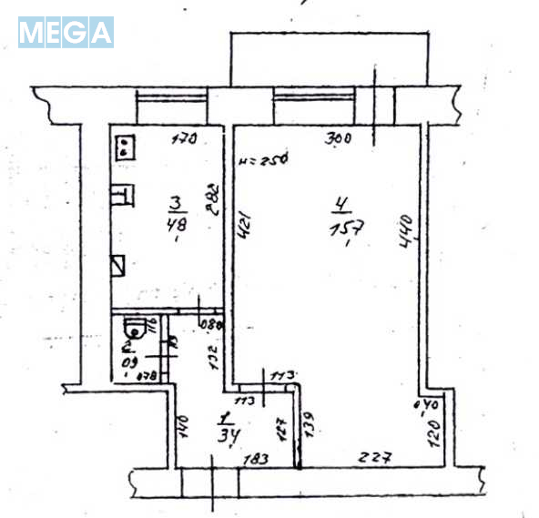 Продаж 1 кімнатної квартири (27/15/5), 3 пов. 4 пов. будинку, <a class="location-link" href="/odessa/" title="Недвижимость Одеса">Одеса</a>, <a class="location-link" href="/odessa/malinovskij/" title="Недвижимость Малиновський район">Малиновський р-н</a>, Богдана Хмельницкого, 47 (изображение 2)