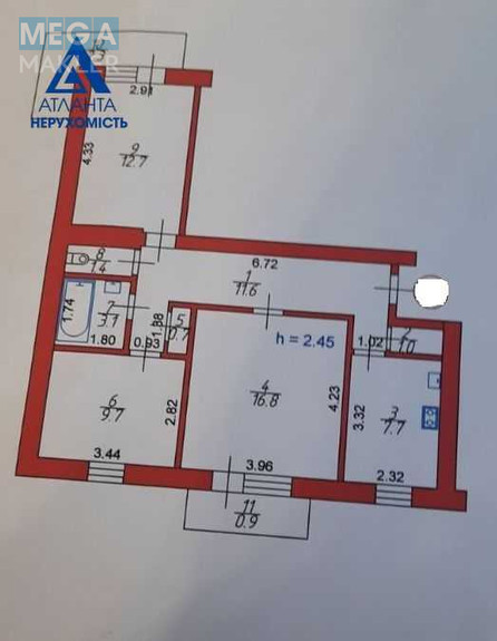 Продаж 3 кімнатної квартири (68/39/8), 8 пов. 9 пов. будинку, <a class="location-link" href="/lutsk/" title="Недвижимость Луцьк">Луцьк</a>, Володимира Івасюка, 52а (изображение 22)