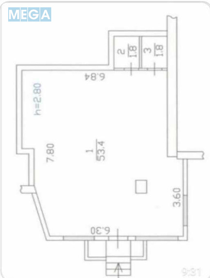 Продаж комерційної нерухомості, 57 кв.м, под офис, <a class="location-link" href="/kiev/" title="Недвижимость Київ">Київ</a>, <a class="location-link" href="/kiev/darnickij/" title="Недвижимость Дарницький район">Дарницький р-н</a>, Євгена Харченка вул., 47 (изображение 16)