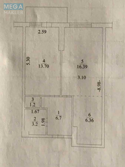 Продаж 2 кімнатної квартири (50/30/7), 17 пов. 25 пов. будинку, <a class="location-link" href="/kiev/" title="Недвижимость Київ">Київ</a>, <a class="location-link" href="/kiev/dneprovskij/" title="Недвижимость Дніпровський район">Дніпровський р-н</a>, Лобачевського пров., 7 (изображение 21)