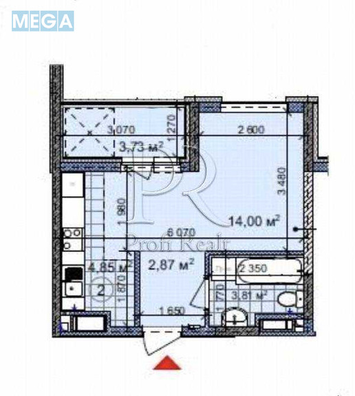 Продаж 1 кімнатної квартири (30/14/5), 10 пов. 24 пов. будинку, <a class="location-link" href="/kiev/" title="Недвижимость Київ">Київ</a>, <a class="location-link" href="/kiev/podolskij/" title="Недвижимость Подільський район">Подільський р-н</a>, Івана Виговського вулиця, 12Ж (изображение 21)