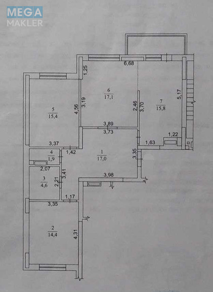 Продаж 3 кімнатної квартири (91/47/16), 24 пов. 26 пов. будинку, <a class="location-link" href="/kiev/" title="Недвижимость Київ">Київ</a>, <a class="location-link" href="/kiev/dneprovskij/" title="Недвижимость Дніпровський район">Дніпровський р-н</a>, Воскресенська вул., 18 (изображение 25)