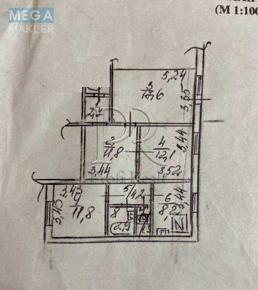 Продаж 3 кімнатної квартири (74/42/8), 5 пов. 13 пов. будинку, <a class="location-link" href="/kiev/" title="Недвижимость Київ">Київ</a>, <a class="location-link" href="/kiev/svyatoshinskij/" title="Недвижимость Святошинський район">Святошинський р-н</a>, Чорнобильська вулиця, 24/26 (изображение 14)