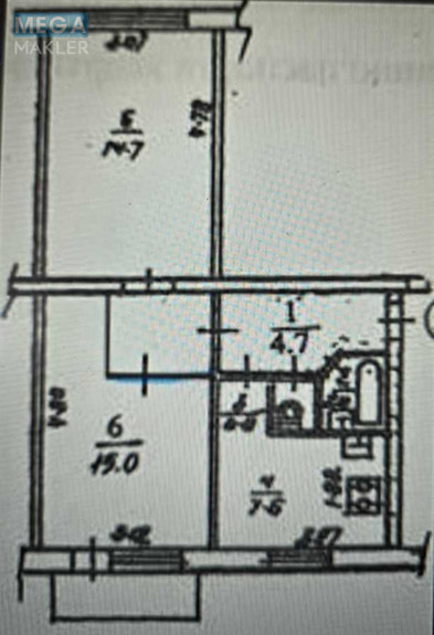Продаж 2 кімнатної квартири (47/29/7,5), 4 пов. 5 пов. будинку, <a class="location-link" href="/kiev/" title="Недвижимость Київ">Київ</a>, <a class="location-link" href="/kiev/svyatoshinskij/" title="Недвижимость Святошинський район">Святошинський р-н</a>, Академика Вернадского бульв., 73 (изображение 19)