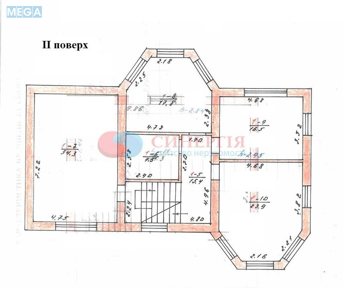 Продаж дома, 3&nbsp;поверху, 304&nbsp;кв.м, 6&nbsp;кімнат, ділянка 12&nbsp;соток, <a class="location-link" href="/mihajlovka-rubezhovka/" title="Недвижимость Михайлівка-Рубежівка">Михайлівка-Рубежівка</a>, вул. Ганни Михайлової (изображение 23)