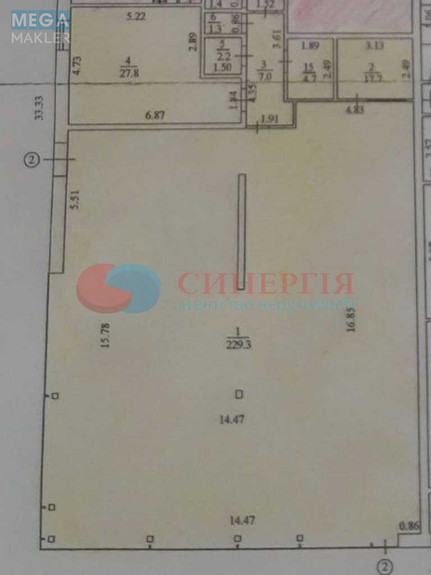 Оренда комерційної нерухомості, 290 кв.м, под магазин, <a class="location-link" href="/kiev/" title="Недвижимость Київ">Київ</a>, <a class="location-link" href="/kiev/svyatoshinskij/" title="Недвижимость Святошинський район">Святошинський р-н</a>, Стеценка вул. (изображение 7)