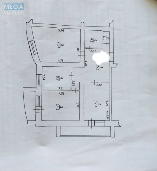 Продаж 3 кімнатної квартири (82/48/9), 7 пов. 9 пов. будинку, <a class="location-link" href="/borispol/" title="Недвижимость Бориспіль">Бориспіль</a>, Новопрорізна (изображение 15)