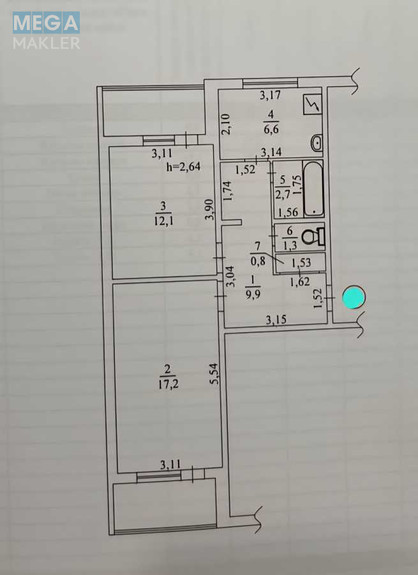 Продаж 2 кімнатної квартири (55/29/6), 1 пов. 16 пов. будинку, <a class="location-link" href="/kiev/" title="Недвижимость Київ">Київ</a>, <a class="location-link" href="/kiev/podolskij/" title="Недвижимость Подільський район">Подільський р-н</a>, Европейского Союза просп., 6а (изображение 13)