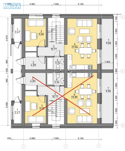 Продаж дома, 2 поверху, 120 кв.м, 5 кімнат, ділянка 2 сотки, <a class="location-link" href="/novoselki-selo-kv-kievo-svyatoshinskij-rajon/" title="Недвижимость Новосілки">Новосілки</a>, Молодіжна, 24в, 24в (изображение 10)