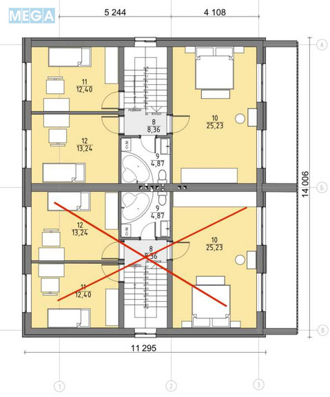 Продаж дома, 2 поверху, 120 кв.м, 5 кімнат, ділянка 2 сотки, <a class="location-link" href="/novoselki-selo-kv-kievo-svyatoshinskij-rajon/" title="Недвижимость Новосілки">Новосілки</a>, Молодіжна, 24в, 24в (изображение 11)