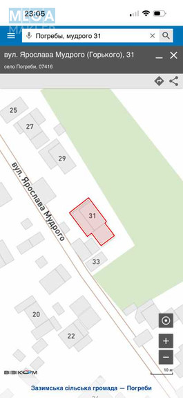 Продажа участка, 25 соток, участок под жилую застройку, <a class="location-link" href="/pogreby-selo-kv-brovarskij-rajon/" title="Недвижимость Погреби">Погреби</a>, Ярослава Мудрого 31 (изображение 2)
