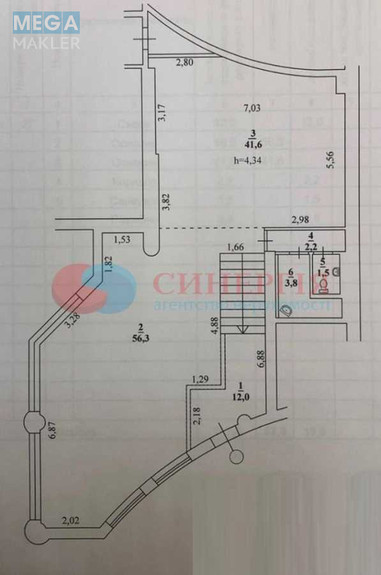 Продаж комерційної нерухомості, 118 кв.м, под магазин, <a class="location-link" href="/kiev/" title="Недвижимость Київ">Київ</a>, <a class="location-link" href="/kiev/pecherskij/" title="Недвижимость Печерський район">Печерський р-н</a>, Кловський узвіз, 7А (изображение 14)