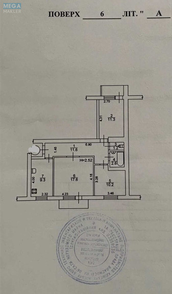 Продаж 3 кімнатної квартири (66,1/39,1/9,3), 6 пов. 9 пов. будинку, <a class="location-link" href="/kiev/" title="Недвижимость Київ">Київ</a>, <a class="location-link" href="/kiev/solomenskij/" title="Недвижимость Солом'янський район">Солом'янський р-н</a>, Стадіонна вул., 13 (изображение 22)