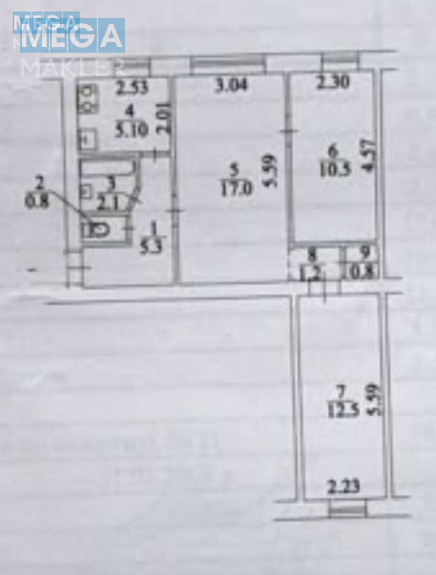 Продаж 3 кімнатної квартири (56/40/7), 1 пов. 5 пов. будинку, <a class="location-link" href="/kiev/" title="Недвижимость Київ">Київ</a>, <a class="location-link" href="/kiev/solomenskij/" title="Недвижимость Солом'янський район">Солом'янський р-н</a>, Братів Зерових вул., 14/18 (изображение 34)