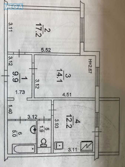 Продаж 2 кімнатної квартири (66/31/12), 16 пов. 16 пов. будинку, <a class="location-link" href="/kiev/" title="Недвижимость Київ">Київ</a>, <a class="location-link" href="/kiev/goloseevskij/" title="Недвижимость Голосіївський район">Голосіївський р-н</a>, Михайла Максимовича вул., 9в (изображение 2)