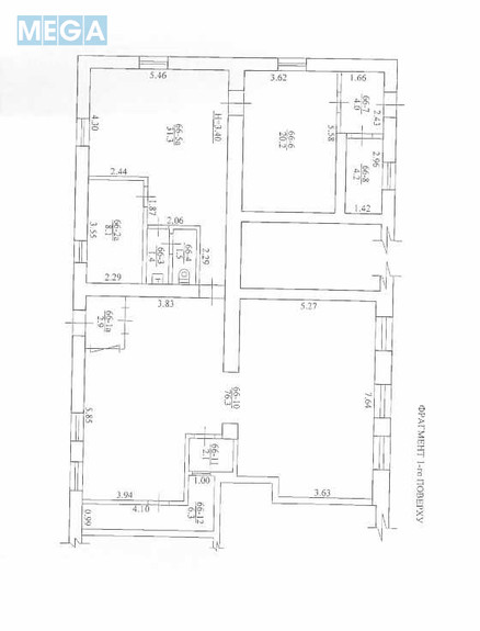 Продаж комерційної нерухомості, 157,20&nbsp;кв.м, под офис, <a class="location-link" href="/kharkov/" title="Недвижимость Харків">Харків</a>, <a class="location-link" href="/kharkov/kominternovskij/" title="Недвижимость Слобідський (Комінтернівський) район">Слобідський (Комінтернівський) р-н</a>, Харків, бул. Жасміновий, 1 (изображение 2)