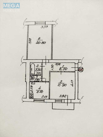 Продаж 2 кімнатної квартири (59/37/8), 3 пов. 5 пов. будинку, <a class="location-link" href="/kiev/" title="Недвижимость Київ">Київ</a>, <a class="location-link" href="/kiev/shevchenkovskij/" title="Недвижимость Шевченківський район">Шевченківський р-н</a>, Ольжича ул., 12 (изображение 4)