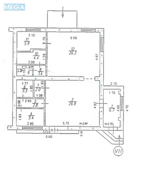 Продаж комерційної нерухомості, 88,90 кв.м, под офис, <a class="location-link" href="/zaporozhje/" title="Недвижимость Запоріжжя">Запоріжжя</a>, <a class="location-link" href="/zaporozhje/ordzhonikidzevskij/" title="Недвижимость Орджонікідзевський район">Орджонікідзевський р-н</a>, Перемоги, 49 (изображение 10)