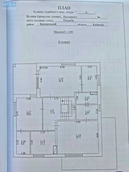 Продаж дома, 2&nbsp;поверху, 267&nbsp;кв.м, 5&nbsp;кімнат, ділянка 10&nbsp;соток, <a class="location-link" href="/pogreby-selo-kv-brovarskij-rajon/" title="Недвижимость Погреби">Погреби</a>, Ратушного, 6 (изображение 20)