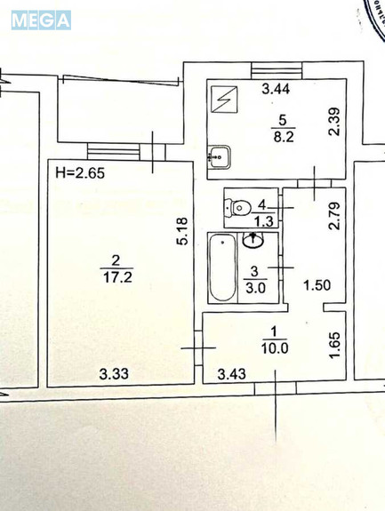 Продаж 1 кімнатної квартири (44,2/17,2/8,2), 1 пов. 16 пов. будинку, <a class="location-link" href="/kiev/" title="Недвижимость Київ">Київ</a>, <a class="location-link" href="/kiev/desnyanskij/" title="Недвижимость Деснянський район">Деснянський р-н</a>, Оноре де Бальзака вул., 16 (изображение 10)