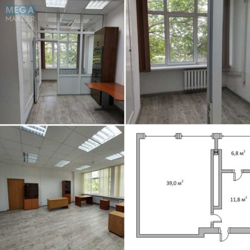 Оренда комерційної нерухомості, 57,60 кв.м, под офис, <a class="location-link" href="/kiev/" title="Недвижимость Київ">Київ</a>, <a class="location-link" href="/kiev/pecherskij/" title="Недвижимость Печерський район">Печерський р-н</a>, Генерала Алмазова вул., 18/7 (изображение 1)