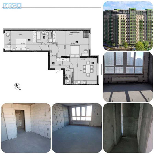 Новобудова, 23 поверхів, <a class="location-link" href="/kiev/" title="Недвижимость Київ">Київ</a>, <a class="location-link" href="/kiev/solomenskij/" title="Недвижимость Солом'янський район">Солом'янський р-н</a>, Михайла Максимовича вул., 32Б (изображение 1)