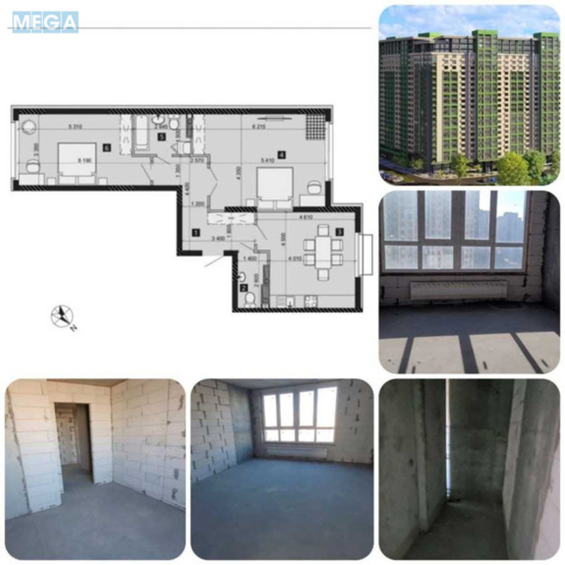 Новобудова, 23 поверхів, <a class="location-link" href="/kiev/" title="Недвижимость Київ">Київ</a>, <a class="location-link" href="/kiev/solomenskij/" title="Недвижимость Солом'янський район">Солом'янський р-н</a>, Михайла Максимовича вул., 32Б (изображение 1)