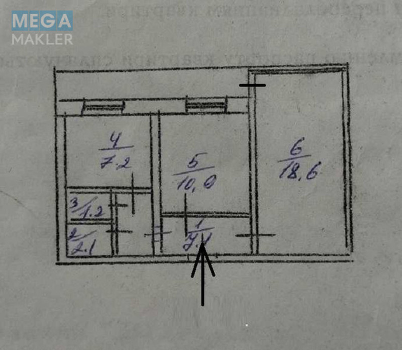 Продаж 2 кімнатної квартири (53/30/7), 4 пов. 9 пов. будинку, <a class="location-link" href="/kiev/" title="Недвижимость Київ">Київ</a>, <a class="location-link" href="/kiev/solomenskij/" title="Недвижимость Солом'янський район">Солом'янський р-н</a>, Преображенська вул., 7 (изображение 1)