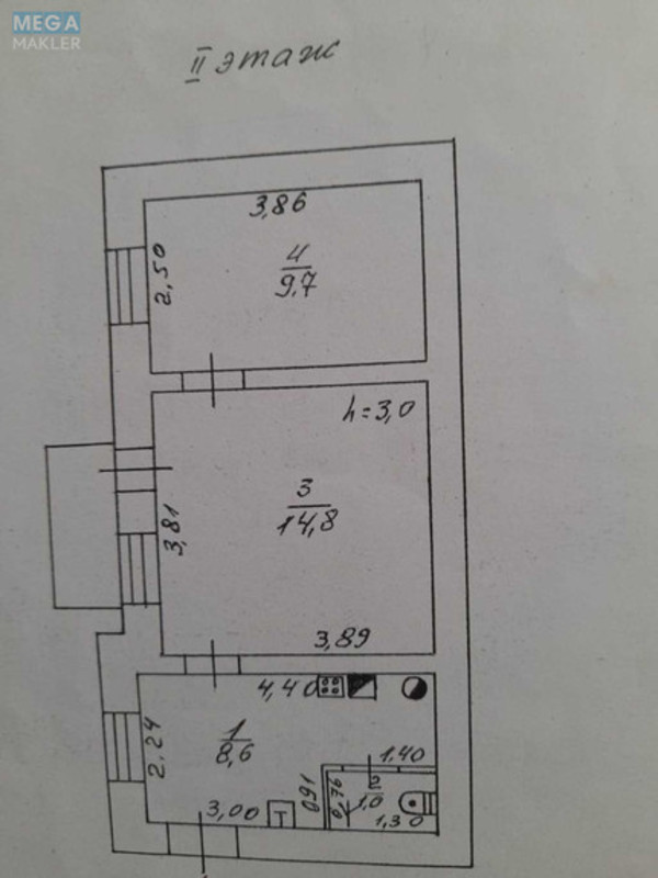 Продаж 2 кімнатної квартири (36/?/5), 2 пов. 2 пов. будинку, <a class="location-link" href="/odessa/" title="Недвижимость Одеса">Одеса</a>, <a class="location-link" href="/odessa/malinovskij/" title="Недвижимость Малиновський район">Малиновський р-н</a>, Ватутина, 11 (изображение 1)