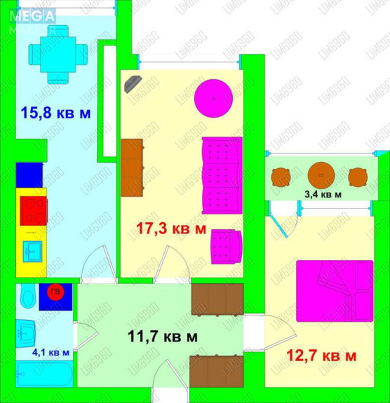 Продаж 2 кімнатної квартири (65/30/16), 12 пов. 12 пов. будинку, <a class="location-link" href="/kiev/" title="Недвижимость Київ">Київ</a>, <a class="location-link" href="/kiev/obolonskij/" title="Недвижимость Оболонський район">Оболонський р-н</a>, Героїв Сталінграду просп., 20а (изображение 1)