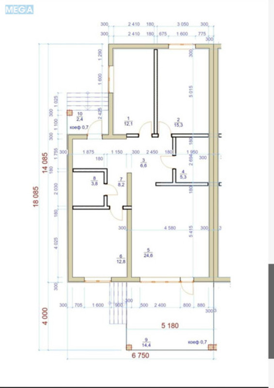 Продаж дома, 1 поверх, 106 кв.м, 3 кімнати, ділянка 9 соток, <a class="location-link" href="/hotov/" title="Недвижимость Хотів">Хотів</a>, Зоряна, 32 (изображение 1)