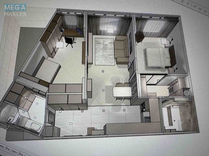 Продаж 3 кімнатної квартири (76,1/?/20), 9 пов. 23 пов. будинку, <a class="location-link" href="/kiev/" title="Недвижимость Київ">Київ</a>, <a class="location-link" href="/kiev/goloseevskij/" title="Недвижимость Голосіївський район">Голосіївський р-н</a>, Михайла Максимовича вул., 32Б (изображение 1)