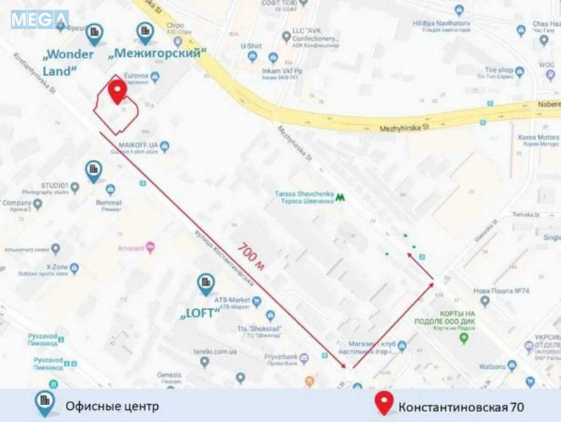 Продаж окремої будівлі/побудови, 1 091 кв.м, <a class="location-link" href="/kiev/" title="Недвижимость Київ">Київ</a>, <a class="location-link" href="/kiev/podolskij/" title="Недвижимость Подільський район">Подільський р-н</a>, Костянтинівська вул., 70 (изображение 1)