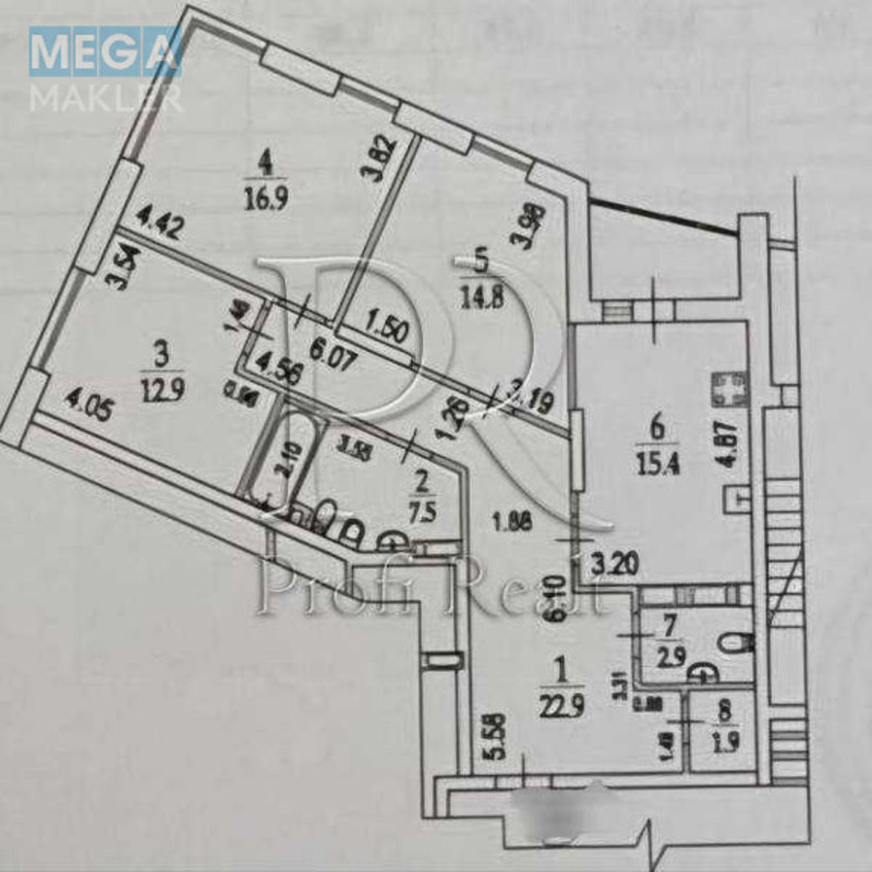 Продаж 3 кімнатної квартири (99/44/15), 23 пов. 26 пов. будинку, <a class="location-link" href="/kiev/" title="Недвижимость Київ">Київ</a>, <a class="location-link" href="/kiev/dneprovskij/" title="Недвижимость Дніпровський район">Дніпровський р-н</a>, Микільсько-Слобідська вулиця, 15 (изображение 1)