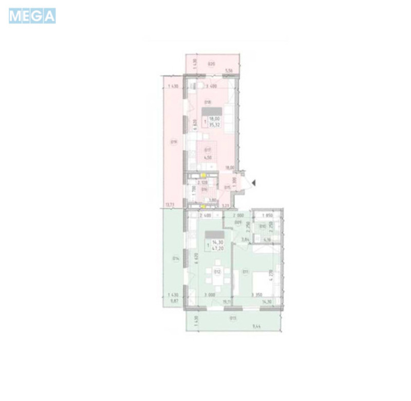 Новобудова, 21 поверхів, <a class="location-link" href="/kiev/" title="Недвижимость Київ">Київ</a>, <a class="location-link" href="/kiev/goloseevskij/" title="Недвижимость Голосіївський район">Голосіївський р-н</a>, Михайла Максимовича вул., 26В (изображение 1)