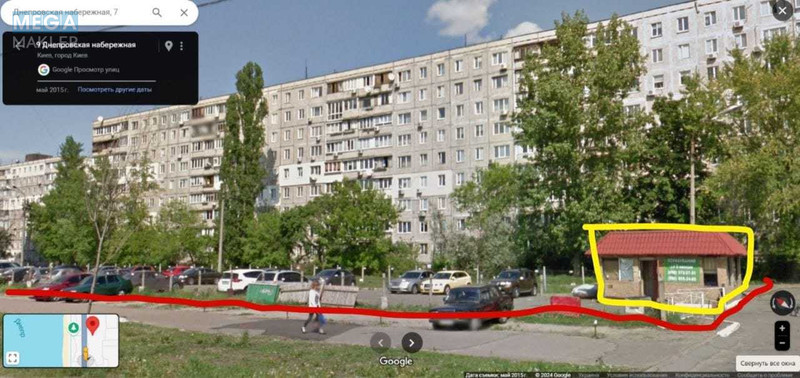 Продаж комерційної нерухомості, 54 кв.м, под магазин, <a class="location-link" href="/kiev/" title="Недвижимость Київ">Київ</a>, <a class="location-link" href="/kiev/dneprovskij/" title="Недвижимость Дніпровський район">Дніпровський р-н</a>, Дніпровська наб., 13 (изображение 1)