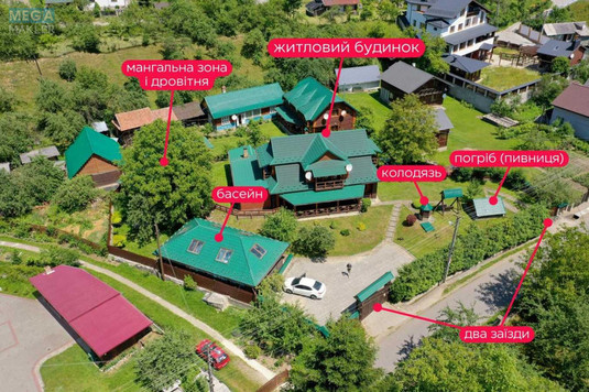 Продаж дома, 2&nbsp;поверху, 239&nbsp;кв.м, 6&nbsp;кімнат, ділянка 12&nbsp;соток, <a class="location-link" href="/yaremche/" title="Недвижимость Яремче">Яремче</a>, Кам янка (изображение 1)