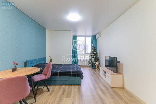 Продаж 1 кімнатної квартири (32/15/7,5), 22 пов. 26 пов. будинку, <a class="location-link" href="/kiev/" title="Недвижимость Київ">Київ</a>, <a class="location-link" href="/kiev/solomenskij/" title="Недвижимость Солом'янський район">Солом'янський р-н</a>, Кадетський Гай вул., 10 (изображение 1)