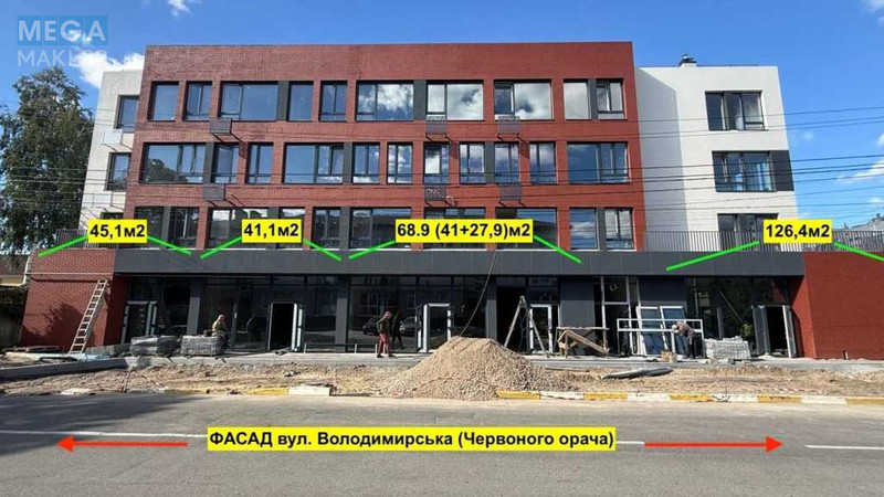 Оренда комерційної нерухомості, 60&nbsp;кв.м, под магазин, <a class="location-link" href="/petrovskoe-selo-kv-kievo-svyatoshinskij-rajon/" title="Недвижимость Петрівське">Петрівське</a>, Володимирська, 34 (изображение 1)