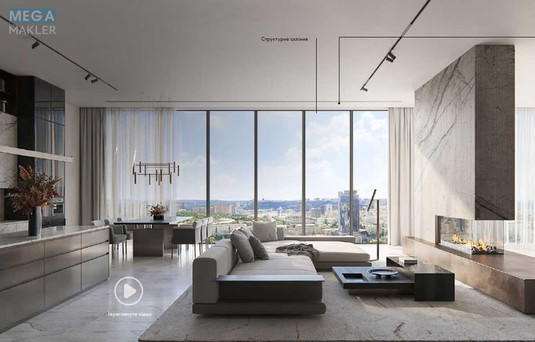 Продаж 2 кімнатної квартири (107,5/57/26), 10 пов. 36 пов. будинку, <a class="location-link" href="/kiev/" title="Недвижимость Київ">Київ</a>, <a class="location-link" href="/kiev/pecherskij/" title="Недвижимость Печерський район">Печерський р-н</a>, Мечникова вул., 7б (изображение 1)