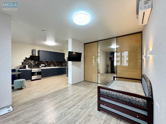 Продаж 1 кімнатної квартири (49/19/17), 23 пов. 25 пов. будинку, <a class="location-link" href="/kiev/" title="Недвижимость Київ">Київ</a>, <a class="location-link" href="/kiev/svyatoshinskij/" title="Недвижимость Святошинський район">Святошинський р-н</a>, Обухівська вул., 139 (изображение 1)