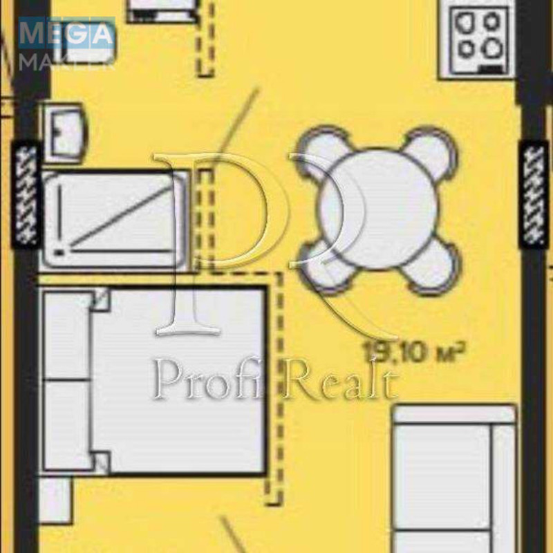 Продаж 1 кімнатної квартири (34/15/10), 3 пов. 5 пов. будинку, <a class="location-link" href="/sofievskaya-borshagovka/" title="Недвижимость Софіївська Борщагівка">Софіївська Борщагівка</a>, Поліська вулиця, 5 (изображение 1)