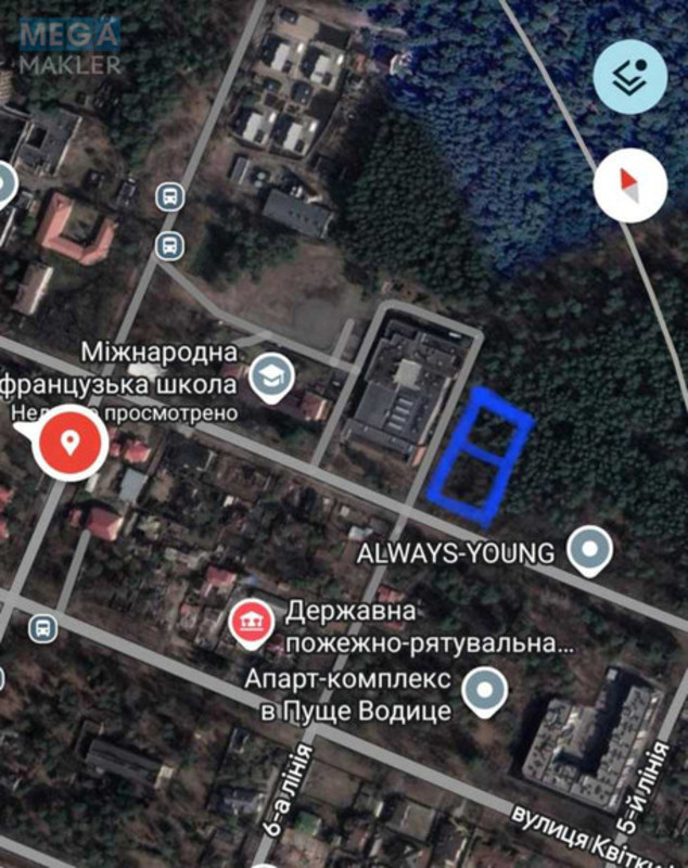 Продажа участка, 20&nbsp;соток, участок под жилую застройку, <a class="location-link" href="/kiev/" title="Недвижимость Київ">Київ</a>, <a class="location-link" href="/kiev/obolonskij/" title="Недвижимость Оболонський район">Оболонський р-н</a>, Лесная ул. (изображение 1)