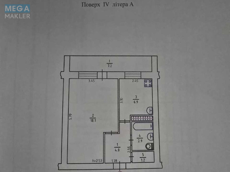Продаж 1 кімнатної квартири (37/19/7), 4 пов. 9 пов. будинку, <a class="location-link" href="/kiev/" title="Недвижимость Київ">Київ</a>, <a class="location-link" href="/kiev/obolonskij/" title="Недвижимость Оболонський район">Оболонський р-н</a>, Маршала Рокоссовского просп., 10 (изображение 1)