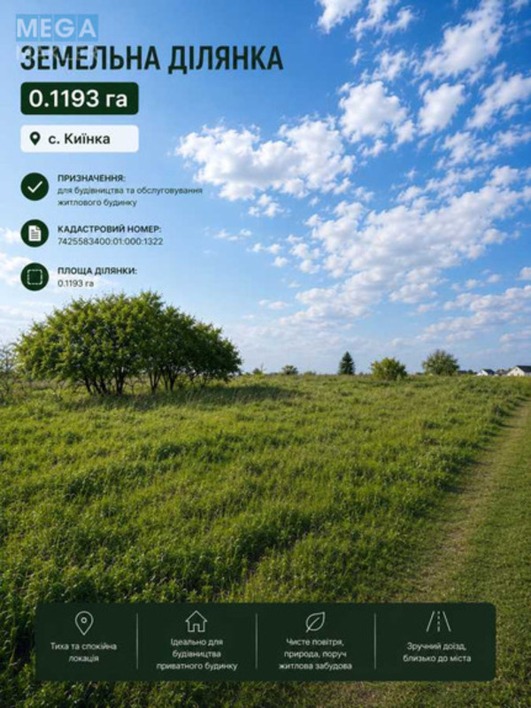 Продажа участка, 12&nbsp;соток, участок под жилую застройку, <a class="location-link" href="/kienka/" title="Недвижимость Кіїнка">Киїнка</a>, Набережна (изображение 1)