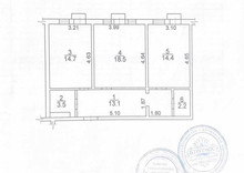 Продаж 3 кімнатної квартири (66/20/14), 5 пов. 5 пов. будинку